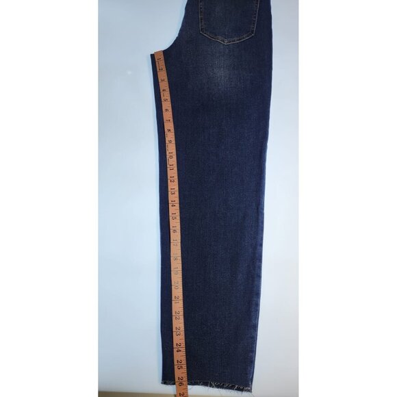 Nanette Lepore Pants Blue SZ 4 Jolie Super High Rise Taper Retro Denim LJ7727MAD - Picture 11 of 11
